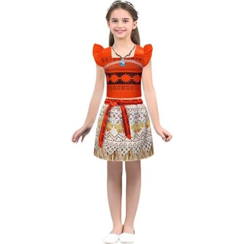 Kids Princess Cosplay Costume Dress Girls Gifts Halloween Birthday Party Dress Necklace Set Cosplay