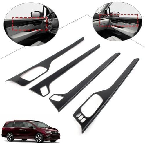 For Honda Odyssey 2018 2018 2020 4Pcs/Set Car Interior Door Panel Moulding Cover Trim ABS Decorative Strip