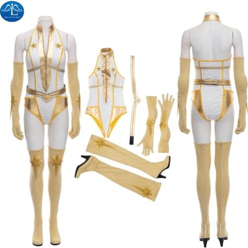 The Boys Season 2 Starlight Cosplay Costume Bodysuits Boots Glove Belt Full Suit Halloween Costumes for Adult Women Custom Made