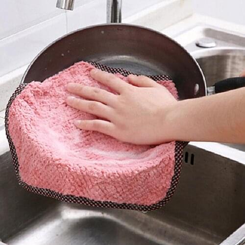 Kitchen Super Absorbent Cleaning Cloth Car Dishwashing Hangable Rag Soft Towel