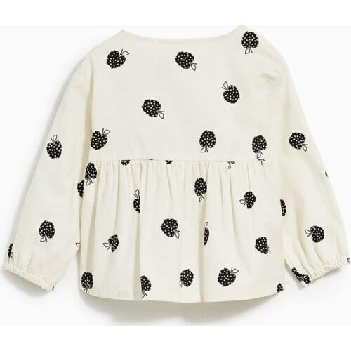 Little Maven 2019 Autumn New Design Baby Girls Brand Clothes Toddler Girl Fruit Print T Shirt Christmas Shirts 51605