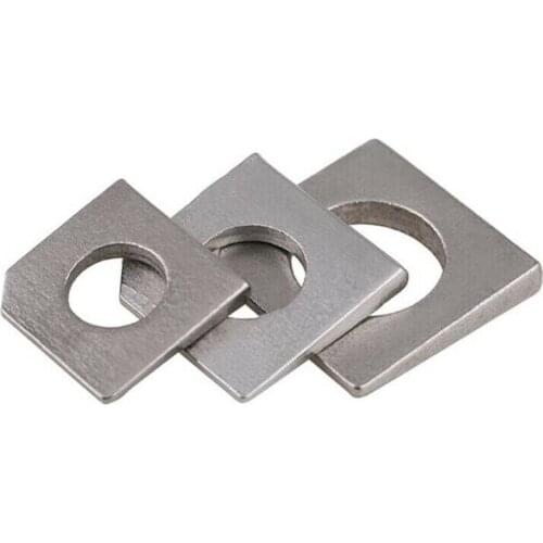 M6-M30 GB853 Square Bevel Washers 304 Stainless Steel Square Taper Gasket For Slot Section