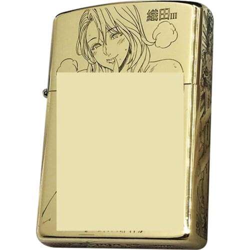 Original Zorro Kerosene Lighter Pure Copper Carving Japanese Style Sexy Girl ZT B Pattern Business Gift Outside Ignition Tool