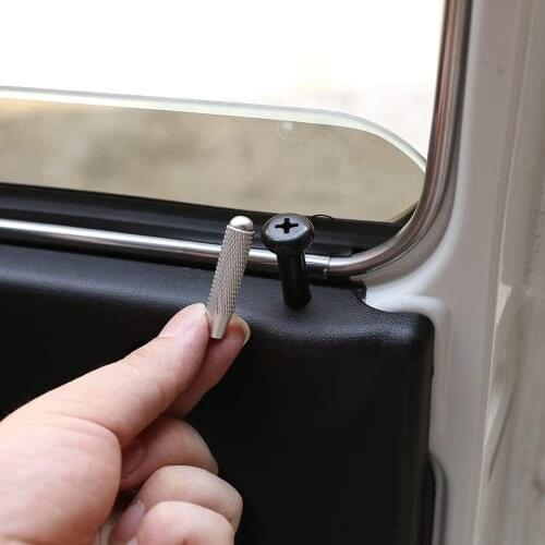 Aluminum Alloy Car Door Lock Decoration Cover Trim 2pcs For Lada Niva Accessories