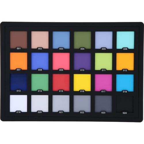 Professional Photography 24 Color Palette Card Test Photo Studio Accessories for Superior Digital Color Correction