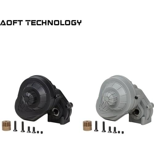 Complete Gearbox with Pinion Transmission Gear Set Assembled for 1/10 RC Crawler Car Axial SCX10 90047 90104 Upgrade Parts