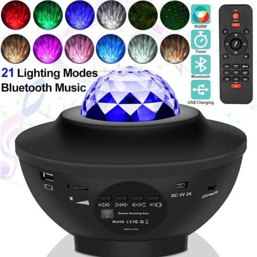 Sky Projector Starry Sky Night Light Projector Galaxy Lights Projector Nebula Lights Cloud Light USB Blueteeth Music Player Lamp