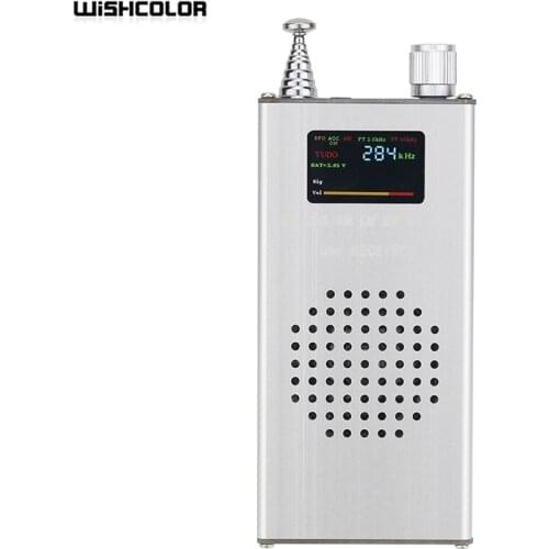 New ATS100 DSP Receiver Radio Receiver 150K-30MHZ 64M-108MHZ FM RDS AM LW MW SW SSB With Whip Antenna