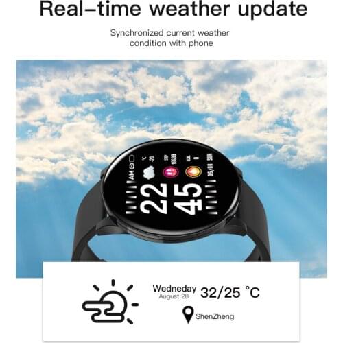 LS Waterproof Passometer Call Reminder Smart Watches Smart Band Round Sports Smartwatches for Men Women Touch-Screen Wristband