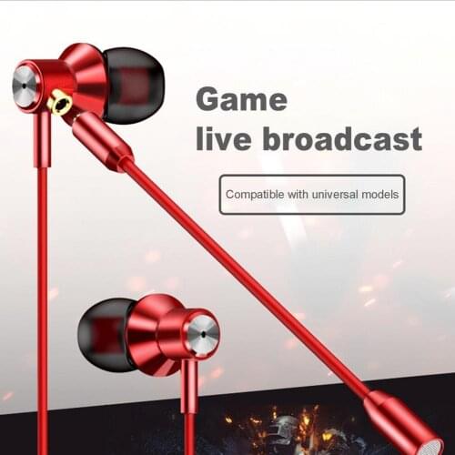 Universal Wired Earphone In Ear Earbuds Microphone Mobile Phone Gaming Headset