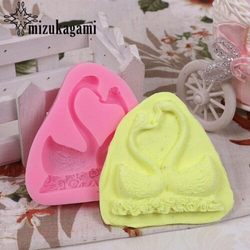 1pcs UV Resin Jewelry Liquid Silicone Mold Animal Swan Resin Charms Molds For DIY Intersperse Decorate Making Jewelry
