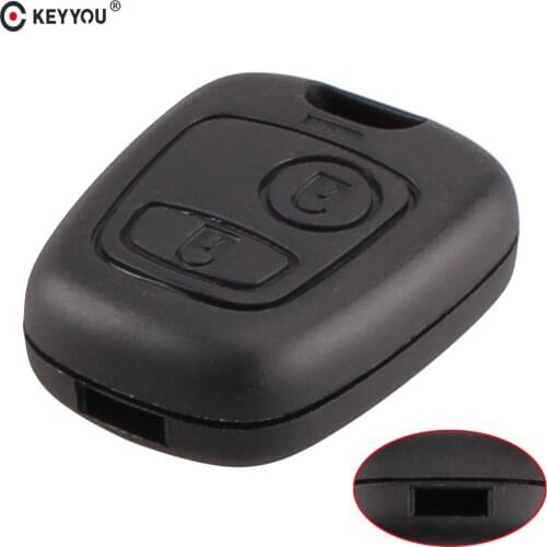KEYYOU Replacement 2 Button Remote Blank Key Cover Case Fob For Citroen C1 C2 C3 C4 XSARA Picasso Auto Car Key Case shell