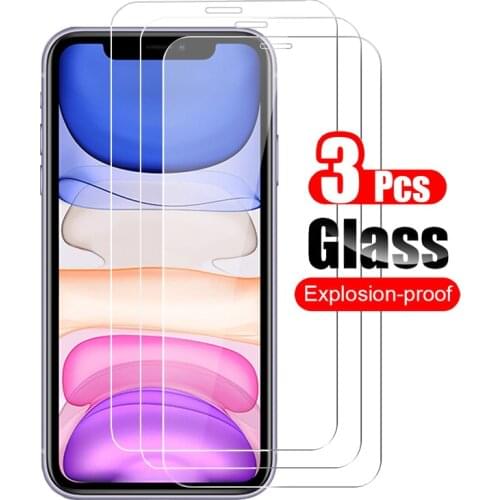 3Pcs Tempered Glass for iPhone 11 Pro Max Screen Protector On for iPhone 11 Pro Max 2019 Protective Glass Shield Film 9H