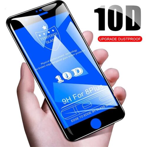 10pcs For IPhone X XS MAX XR 8 7 10D Full Cover Real Tempered Glass Screen Protector for iphone XS max