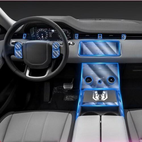 Car Interior Film Central Control Device Navigation Screen Transparent Invisible TUP Protective Film for Land Rover Evoque 2020