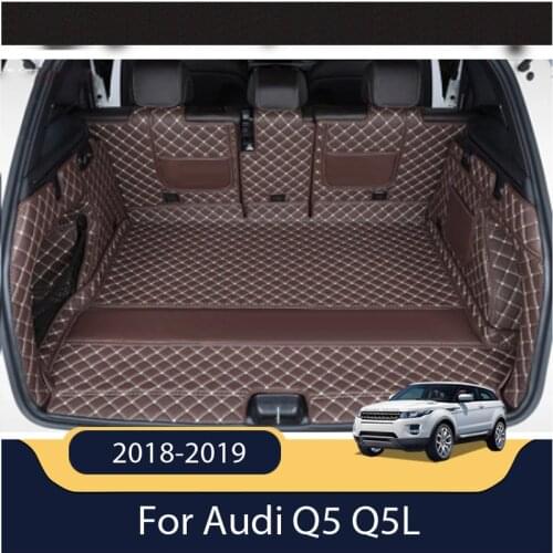 Car Styling For Audi Q5 Q5L 2018 2019 Car Boot Mat Rear Trunk Liner Cargo Floor Carpet Tray Protector Accessories Dog Pet Covers