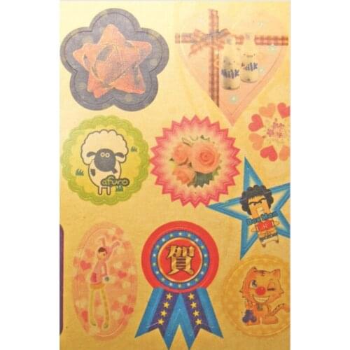 Customized Decorative glow in the dark sticker, custom pvc glittering label sticker