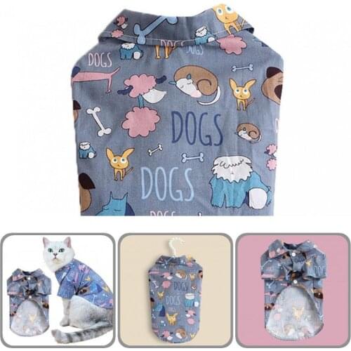Pet Cloth Close-fitting Summer Beautiful Dog Costume Shirt Blue Puppy Shirt Creative for Dog