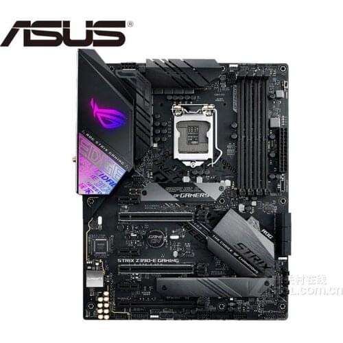 Used desktop motherboard original motherboard for ASUS ROG STRIX Z390-E GAMING LGA 1151 DDR4 I3 I5 I7 USB2.0 USB3.0 USB3.1 64GB