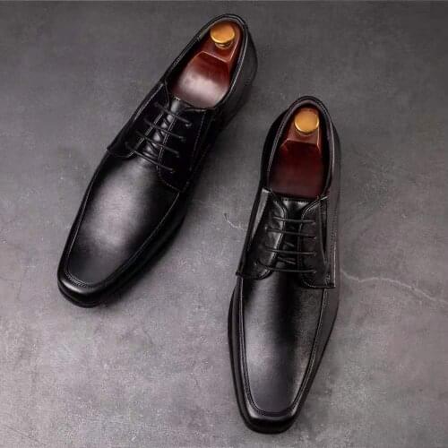 Leather Shoes Mens 2021 Spring And Autumn New Business British Formal Wear Casual Breathable Wedding Meeting Mens Shoes