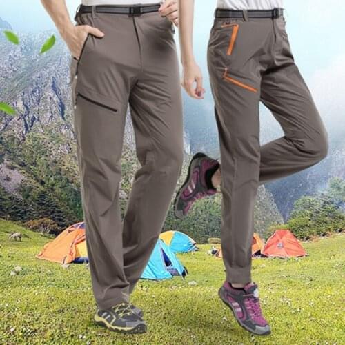 The Men Summer Thin Quick Dry Pants Climbing Trekking Trousers Male Easy Elastic Outdoor Camping & Hiking Pants