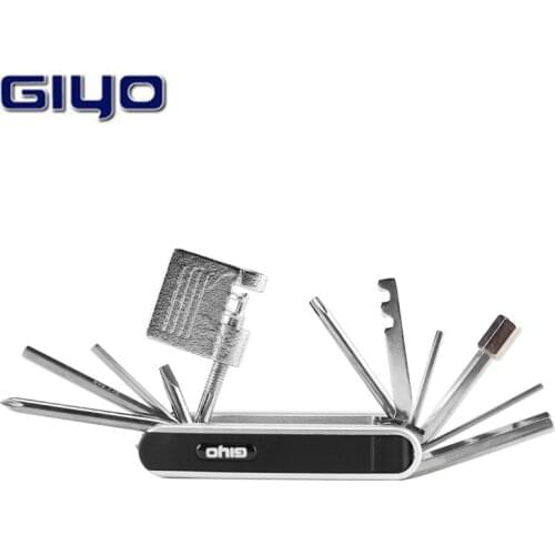 Repair Tool GIYO 13 in 1 Outdoor Sports PT-01 Bicycle Multi-function Folding Tools Professional Maintenance Toolset