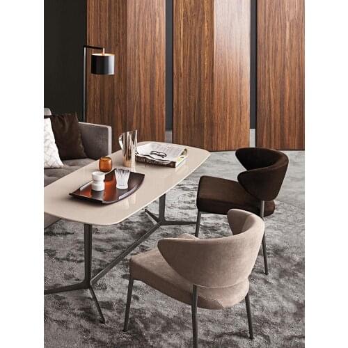 Customized Light Luxury Post-modern Chair Italian Minimalist Home Dining Chair Modern Minimalist Leisure Chair Designer Wrought