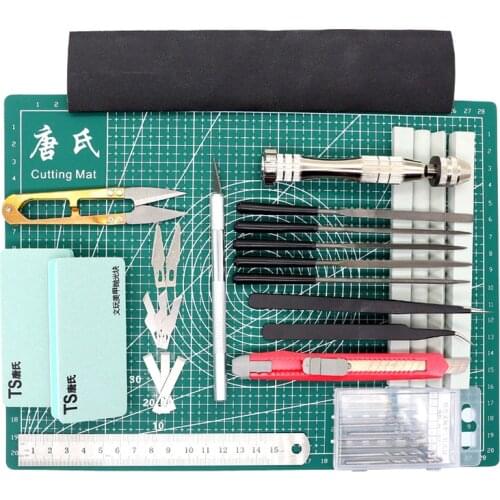 Grid Lines Self Healing Cutting Mat Craft Card Fabric Leather Paper Board Manual Modeling Components Pvc Mat Pencil Knife Tool