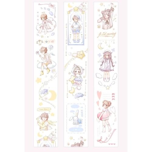 1 Loop Cute Washi Sleeping Baby Pajamas Pet Honey Journal Planner Tape 82cm