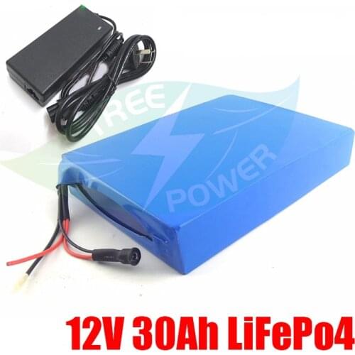 Solar panel 12v battery 30Ah lifepo4 bateria pack for 12v battery panneau solaire ebike golf car electric tools power bank