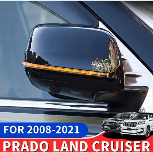 LED Dynamic Turn Signal Light Toyota Land Cruiser 200 Prado 150 Rearview Mirror Cover Modification Accessories Flowing Light