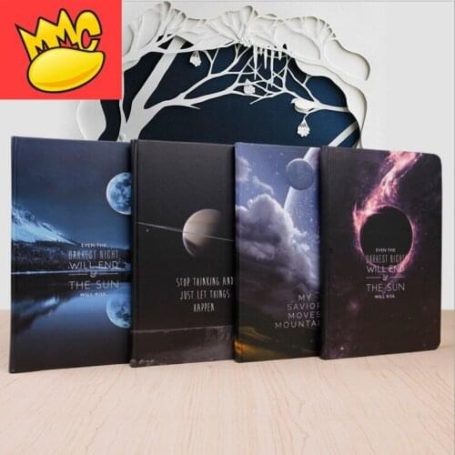"Sky Night" Journal Diary Hard Cover Lined Planner School Study Notebook Memo Agenda Notepad Stationery Gift