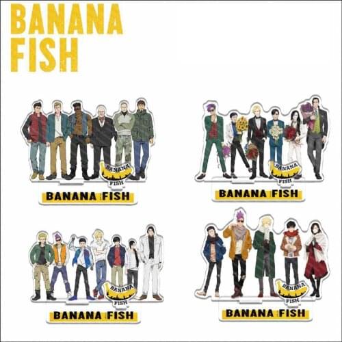 1 Pcs Fashion Japan Anime BANANA FISH Family Ash Lynx Okumura Eiji Cosplay Acrylic Stand Figure Model Plate Desk Decor Toys Gift