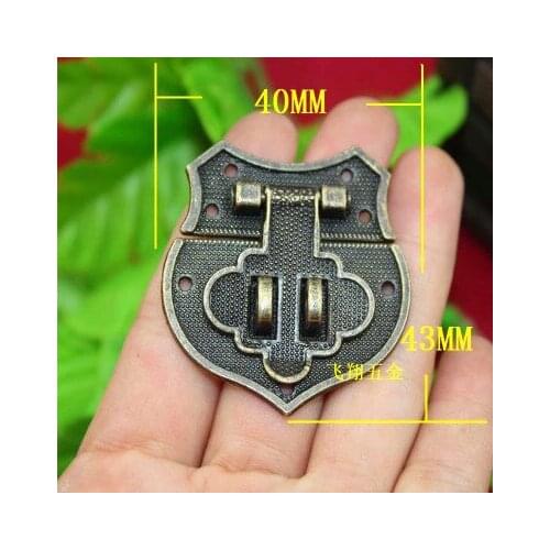 Antique antique vintage style Decorate Jewelry Gift Wooden Box Hasp wooden hasp lock clasp A29 Zinc alloy