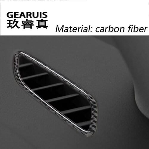 Car styling Air Outlet stainless steel carbon fiber Stickers Sequin Decoration For A4 B8 2009-2016 Year Auto Accessories Cover