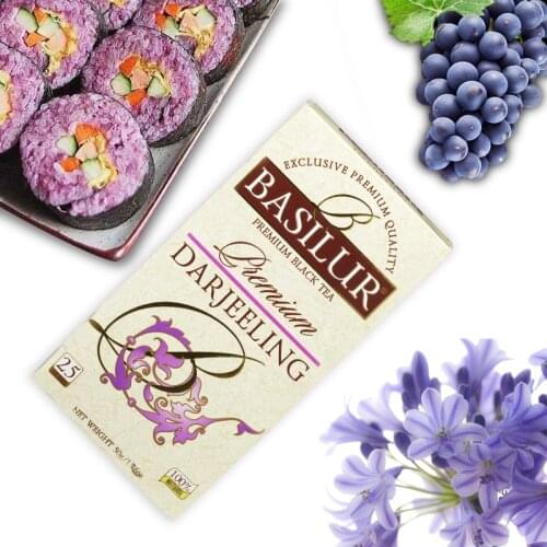 Free shipping Basilur Bao Ceylon Premium Darjeeling Black Tea Bags 25 Teabags Indian Darjeeling Tea Black Tea Tea Bags