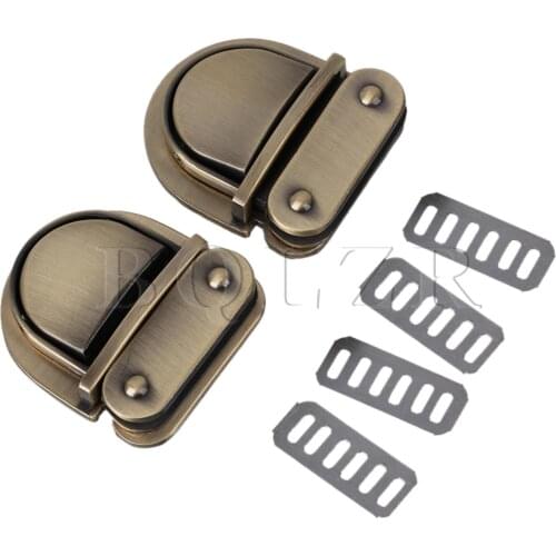 BQLZR 2pcs 43x38x29mm Alloy Buckles Purse Snap Clasps Closure For Purse Handbag