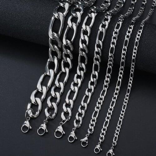 Male neck chains Necklaces mens Stainless Steel long necklace hip hop necklace women jewelry for neck Gifts for man Accessories