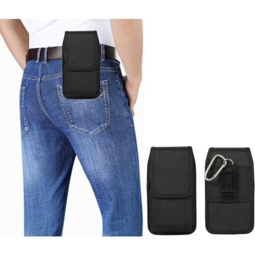 Phone Pouch Case For Samsung S21 S20 S10 S9 Plus Note 20 10 9 8 For iphone Smartphone Cover Holster Belt Oxford Cloth Waist Bag