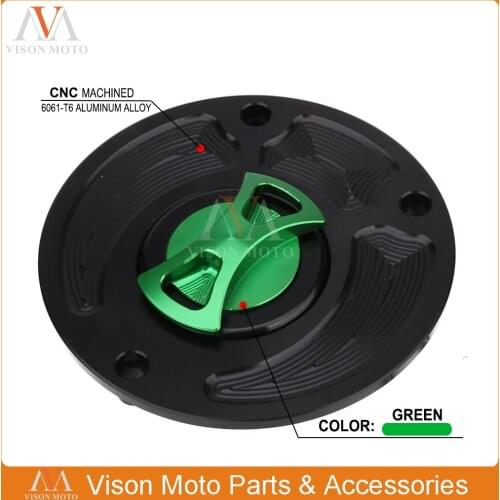 CNC Gas Fuel Tank Cap Cover For Kawasaki ZX10R ZX14 2006-2013 ZX6R Z1000 Ninja 1000 Z750 2007-2013 650R ER6N Versys Concours