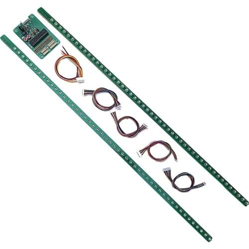 Dual 48 Audio Level Indicator Light Bar LED Music Spectrum VU Meter MP3 Computer