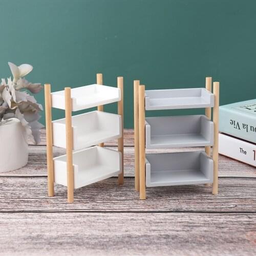 1:12 Scale Doll House Furniture Simulation bookshelf flower shelf storage rack Dollhouse Miniature Accessories