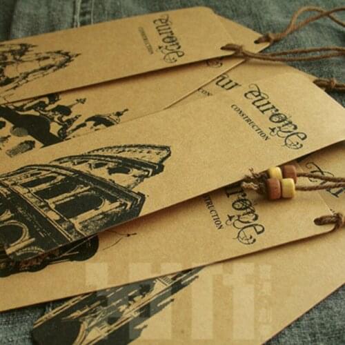 6 Pcs/Set World Famous Building Retro Cardboard Bookmark Mona Lisa Book Holder Gift Stationery
