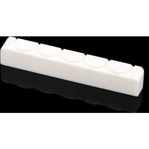 Musiclily Slotted 6 String Classical Guitar Bone Nut, DJ-05 52x6x9mm (2 Pieces)
