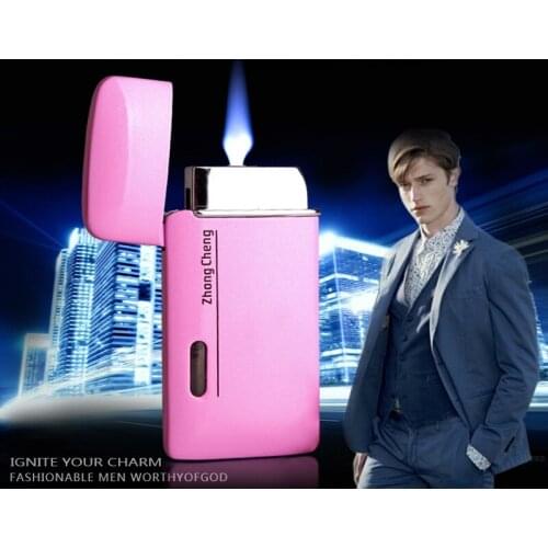 Pearlescent Paint Ultra-thin Windproof Inflatable Lighter Tobacco Accessories Smoking Accessories for Weed Gadgets for Men