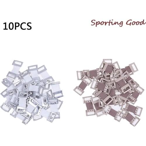 Bandage Wrap 10/30 Pcs Stretch Metal Clips Fixation Clamps Hooks First Aid Kit For Sport White/Coffee Replacement Elastic