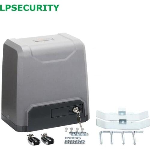 LPSECURITY 1000kg loading electric sliding gate door motor operators auto gate system with 4 remote controls