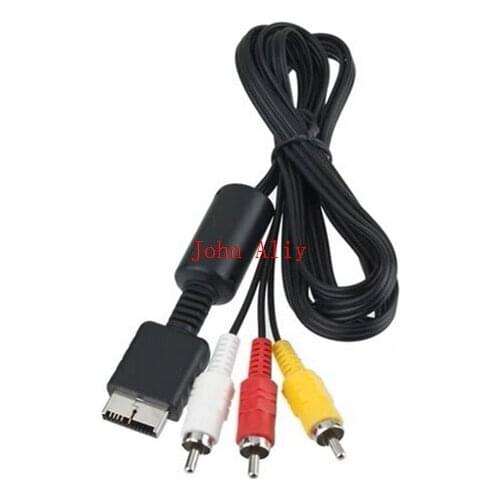 Brand new 500 pcs/lot 6 feet 1.8M Audio Video AV Cable to RCA For PlayStation for PS / for PS2 / for PS3