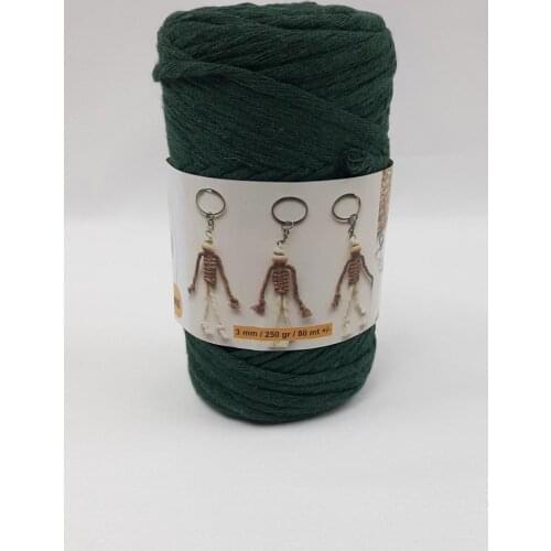 Twisted Cotton Macrame Scanning Floss 250 Gram 100 % Cotton 3mm Cord Colorful Braided Solid Core Cord For DIY