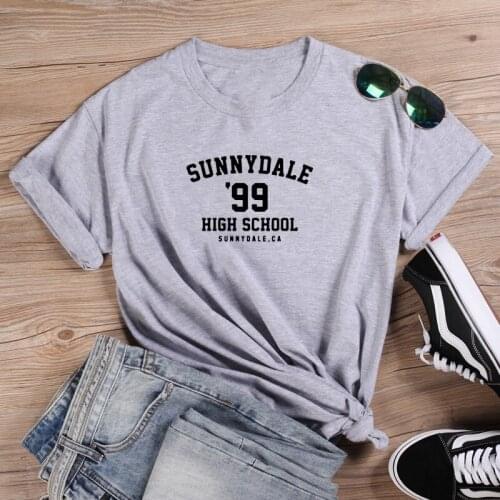 High School Short Sleeve Cotton Tshirt Women Top O-neck Funny T Shirt Women Casual T Shirt Women Funny Tee Shirt Femme
